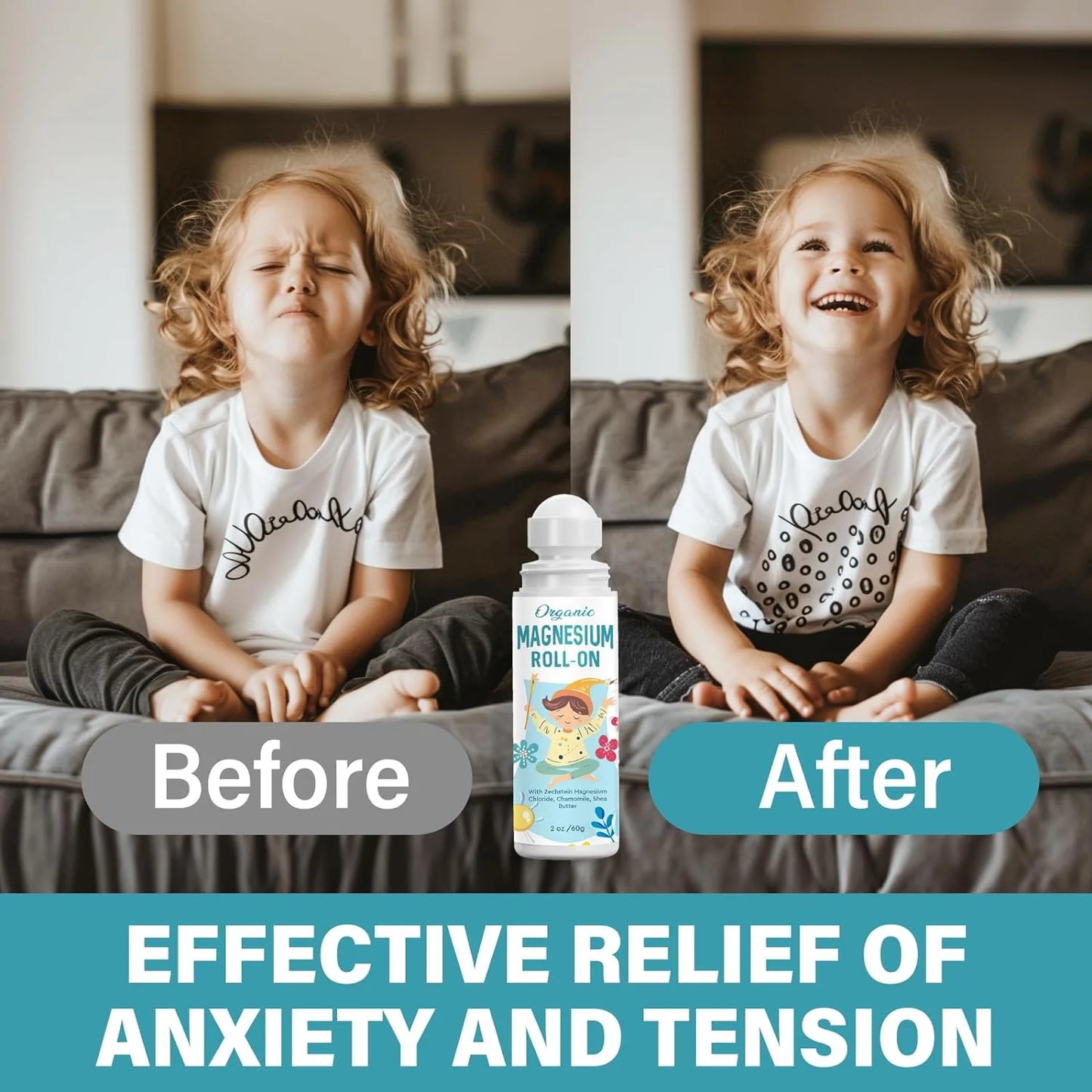 Magnesium Lotion for Kids Sleep & Calm - Help Children Calm and Sleep, Support a Balanced Mood, Bedtime & Night, New